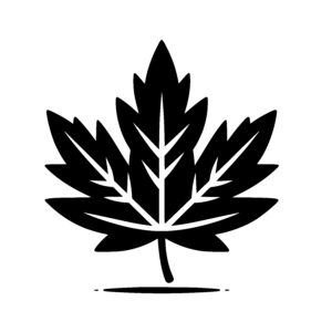Jagged Maple Silhouette