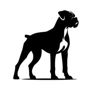 Powerful Dog Silhouette
