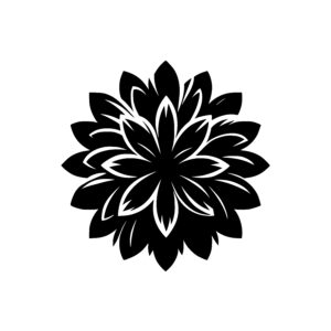 Radiant Blossom Silhouette