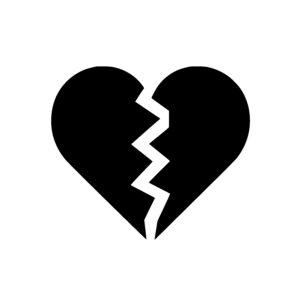 Cracked Heart Shape