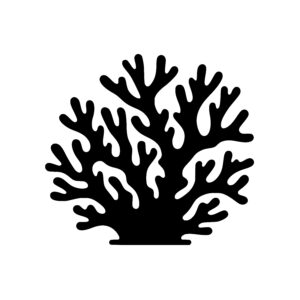 Coral Branches Silhouette