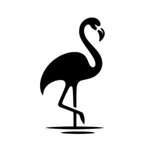 Flamingo in Calm Water