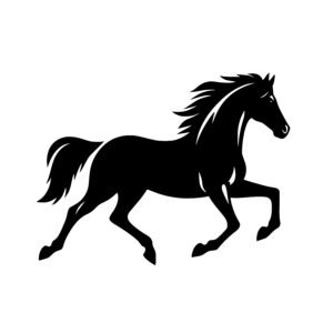 Running Horse Silhouette
