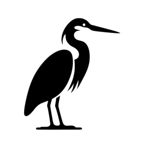Graceful Heron Stand
