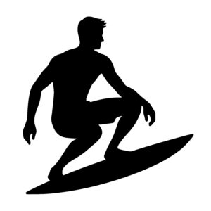 Crouched Surfing Stance