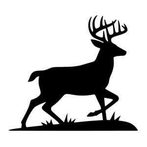 Trotting Deer Outline