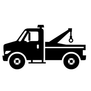 Towing Truck Silhouette