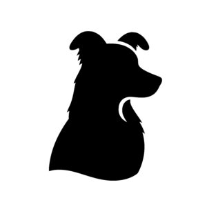 Curious Dog Silhouette