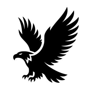 Fierce Eagle in Motion