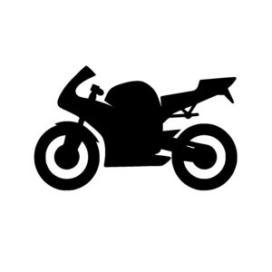 Sporty Motorcycle Outline