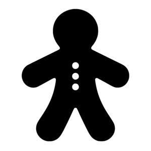 Friendly Gingerbread Figure