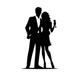 Intimate Couple Silhouette