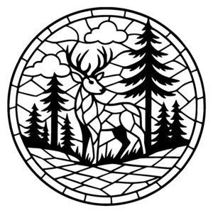Majestic Deer Mosaic