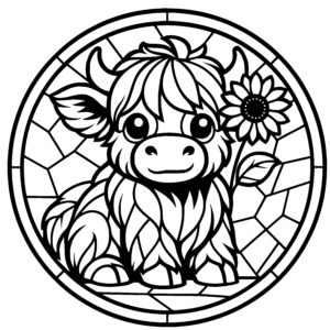 Calf and Sunflower Mosaic