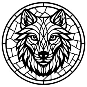 Wolf Gaze Mosaic