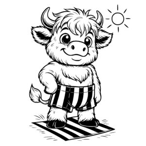 Sunny Beach Cow