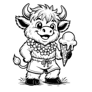 Summer Ice Cream Cow