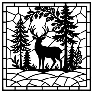 Majestic Deer Scene