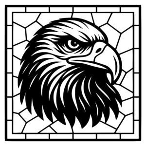 Eagle in Stained Glass