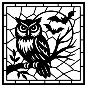 Owl Under the Moon