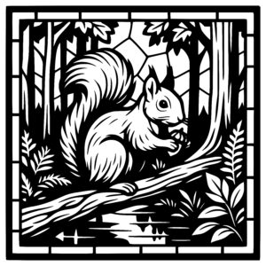 Curious Squirrel Scene