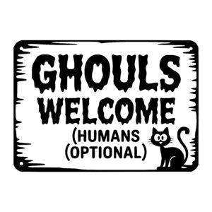 Ghoulish Cat Welcome
