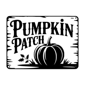 Ornate Pumpkin Sign