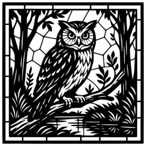 Owl in Tranquil Grove