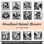 Woodland Animal Mosaics Bundle