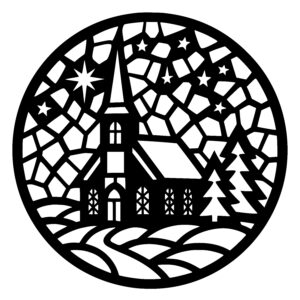 Tranquil Winter Church