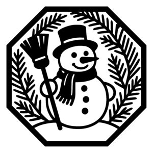 Cheerful Snowman Greeting