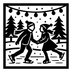 Winter Skate Couple