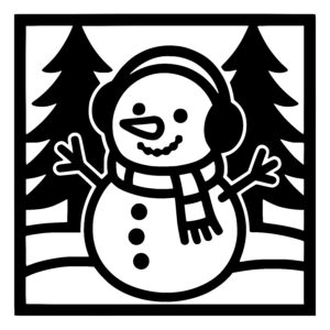 Cheerful Snowman Delight