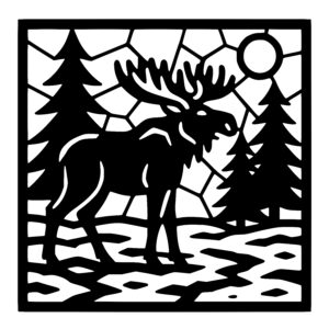 Majestic Moose Scene