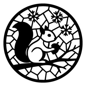 Squirrel’s Snowy Stash