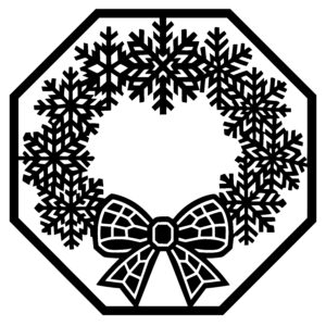 Snowflake Winter Wreath