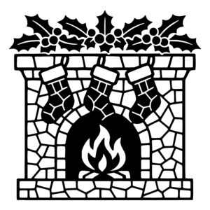 Festive Fireplace Cheers