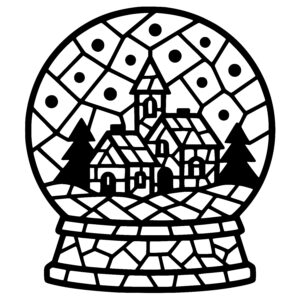 Cozy Winter Scene Globe