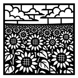 Sunflower Horizon View