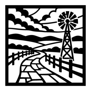 Winding Path to Windmill