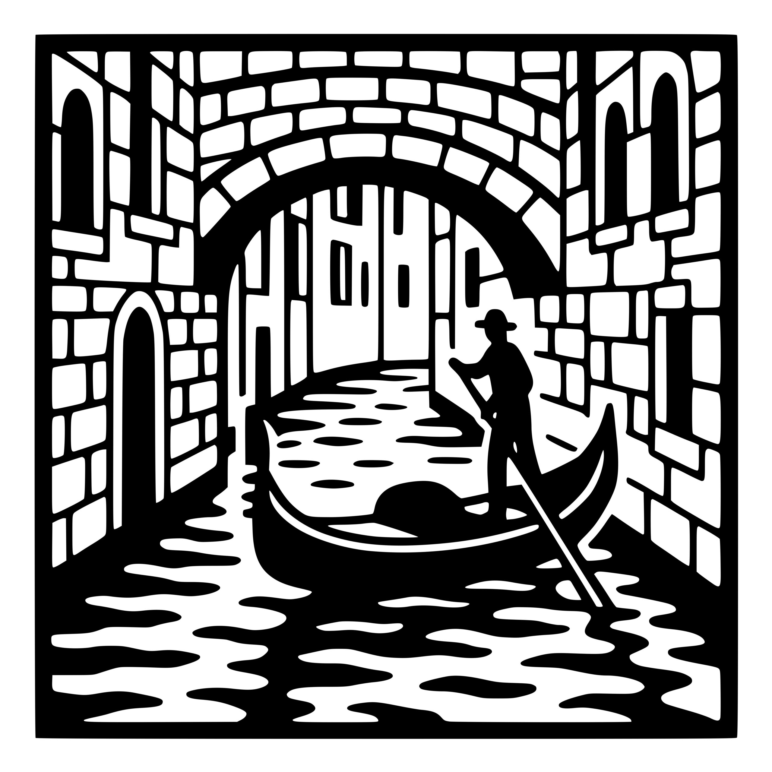 Urban Canal Journey SVG File for Cricut, Laser, Silhouette, Cameo