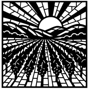Radiant Vineyard View