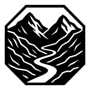 Rugged Peaks and River