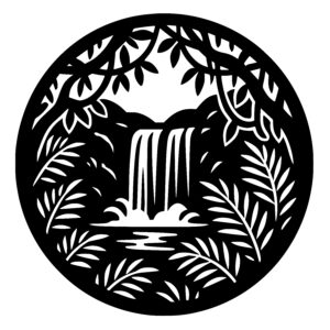 Verdant Waterfall Escape