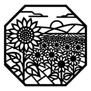 Sunflower Hillside View