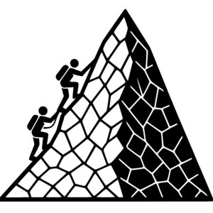 Steep Mountain Ascent