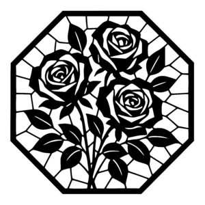 Octagonal Rose Trio