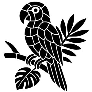 Mosaic Parrot Perch