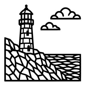 Rocky Shore Lighthouse