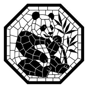 Panda Mosaic Delight